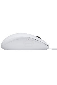 Мышь проводная Logitech B100 белый, 1000 dpi, USB, кнопки - 3
