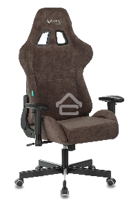 Кресло игровое Бюрократ VIKING KNIGHT LT10 FABRIC коричневый крестовина металл/пластик