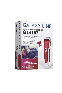 Набор для стрижки Galaxy Line GL 4157, красный с белым, лезвие шириной 40 мм, 45 мин непрер. работы, 2 насадки-расчески, лезвия из высококачественной японской нержавеющей стали, индикатор работы и заряда, эргономичный дизайн