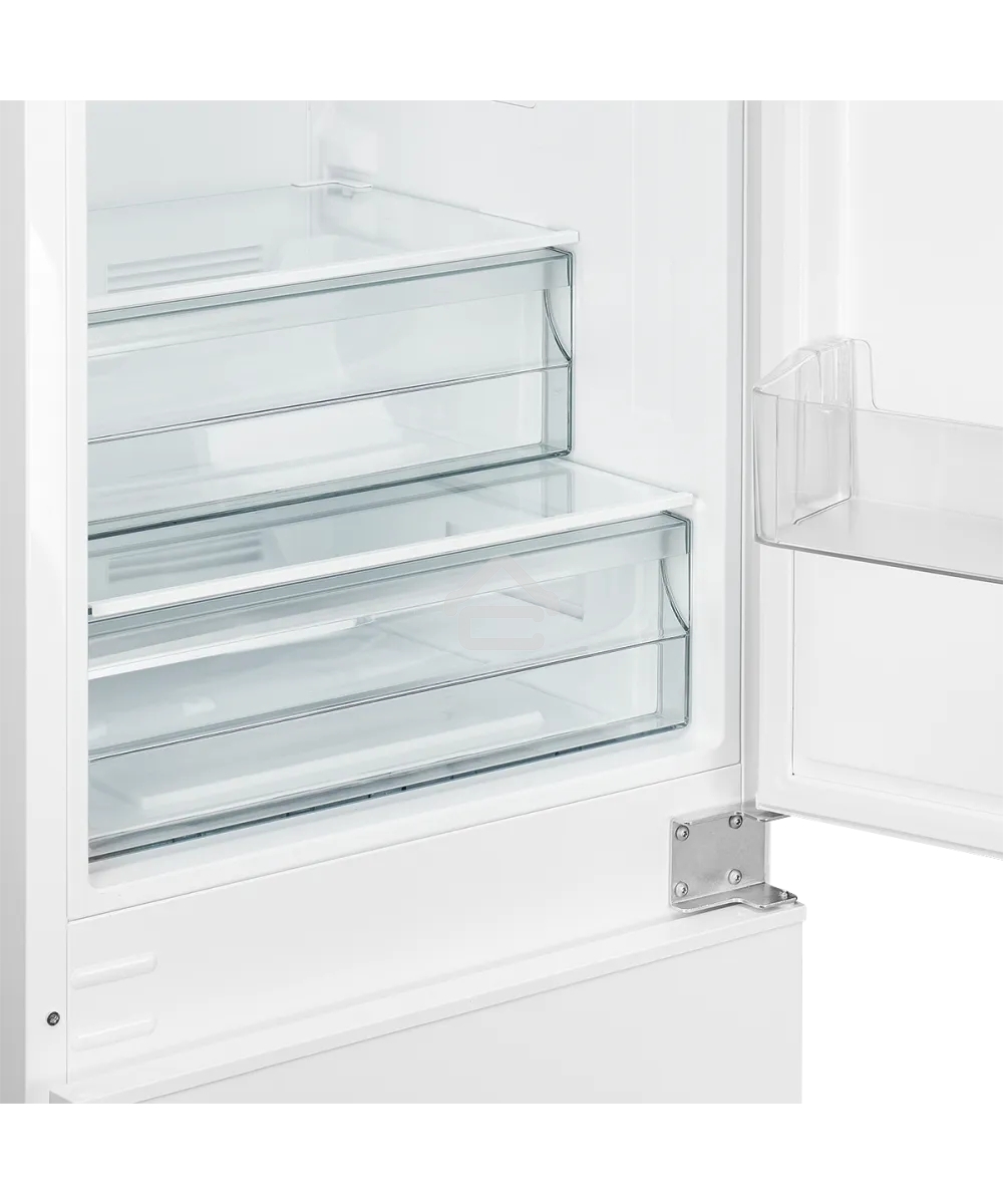 Встраиваемый холодильник Kuppersberg RBN 1763, полезный объем 233 л, сенсорное управление, полезный объем морозильной камеры 63 л, No Frost, LED подсветка, перенавешиваемые двери, суперзаморозка, отсек для овощей, белый