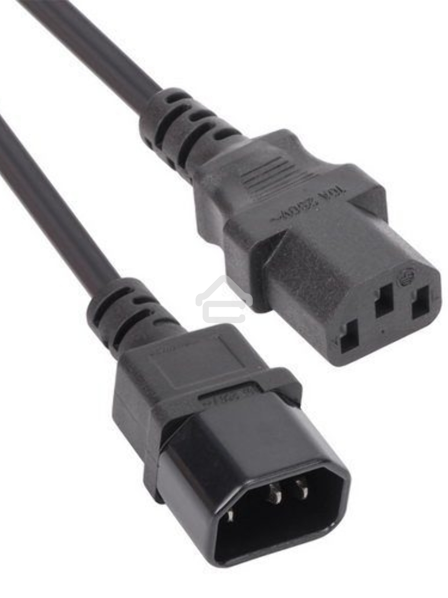 Кабель монитор - компьютер 220V (UPS -> устройство) VCOM <VDE> 3G*0.75mm (CE001-CU) 3м
