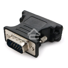 Переходник Cablexpert VGA-DVI, 15M/25F, черный, пакет (A-VGAM-DVIF-01)