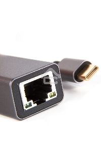 Кабель-переходник USB 3.1 Type-C -->RJ-45 1000Mbps Ethernet, Aluminum Shell, 0.15м VCOM <DU320M>