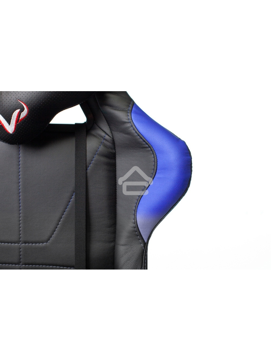 Кресло игровое Бюрократ VIKING 5 AERO BLUE черный/синий искусственная кожа