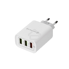 Сетевое зарядное устройство Rexant 3 x USB, 5V, 3 А + 1 А + 1 А, белый
