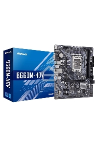 Материнская плата ASRock B660M-HDV, LGA 1700, Intel B660, 2xDDR4, 4xSATA, 2xM.2, 1xPCI-E 4.0 x16, 1xHDMI, 1xDP, 1xVGA, 1x 1Gb LAN, 2xUSB-A 2.0, 3xUSB-A 3.2 Gen 1, 1xUSB-C 3.2 Gen 1, 3x3.5 мм, 7.1, Micro-ATX