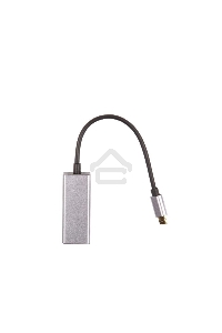 Кабель-переходник USB 3.1 Type-C -->RJ-45 1000Mbps Ethernet, Aluminum Shell, 0.15м VCOM <DU320M>