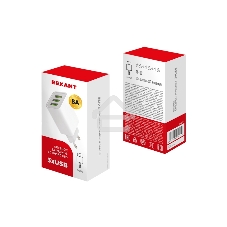 Сетевое зарядное устройство Rexant 3 x USB, 5V, 3 А + 1 А + 1 А, белый
