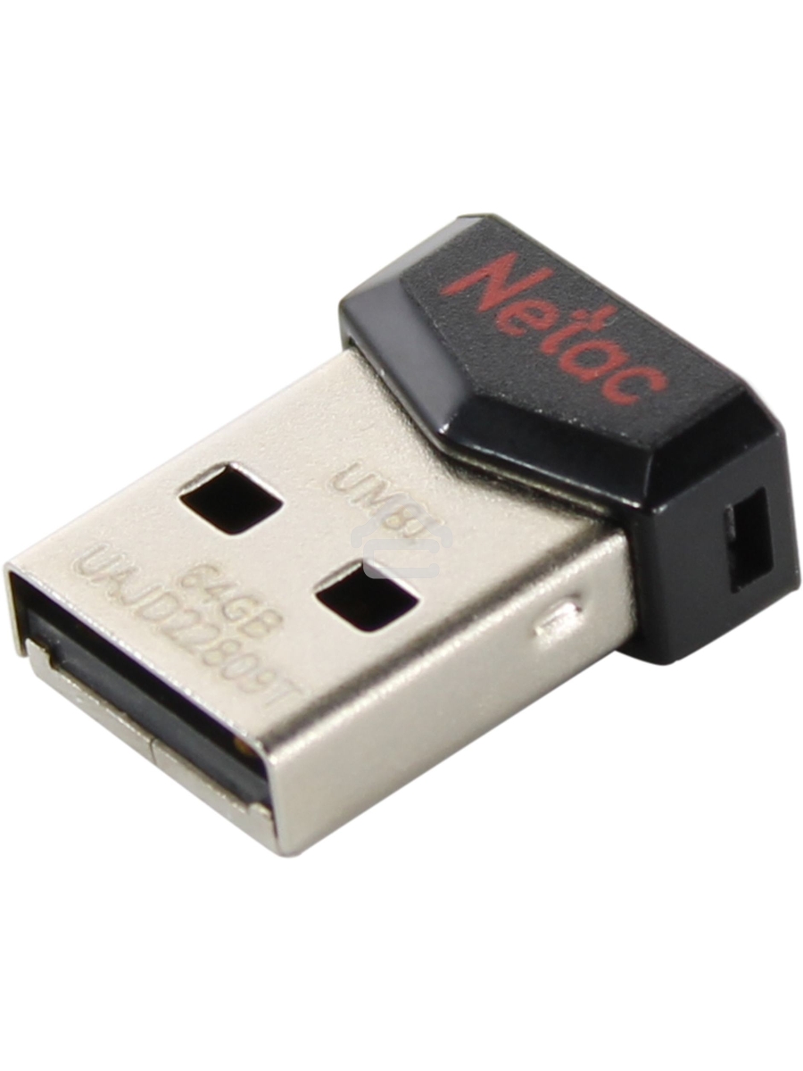 Флеш диск Netac UM81 64Gb <NT03UM81N-064G-20BK>, USB2.0, Ultra compact