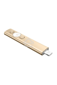 Презентер Logitech Spotlight золотистый, радиоканал, USB, кнопки - 3