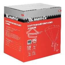 Картушный пистолет Matrix для штукатурки, V= 9,5 л, сопла 4, 6 и 8 мм