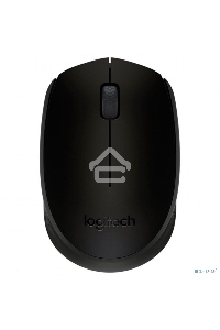 Мышь беспроводная Logitech B170 черный, 1000 dpi, радиоканал, USB, кнопки - 3