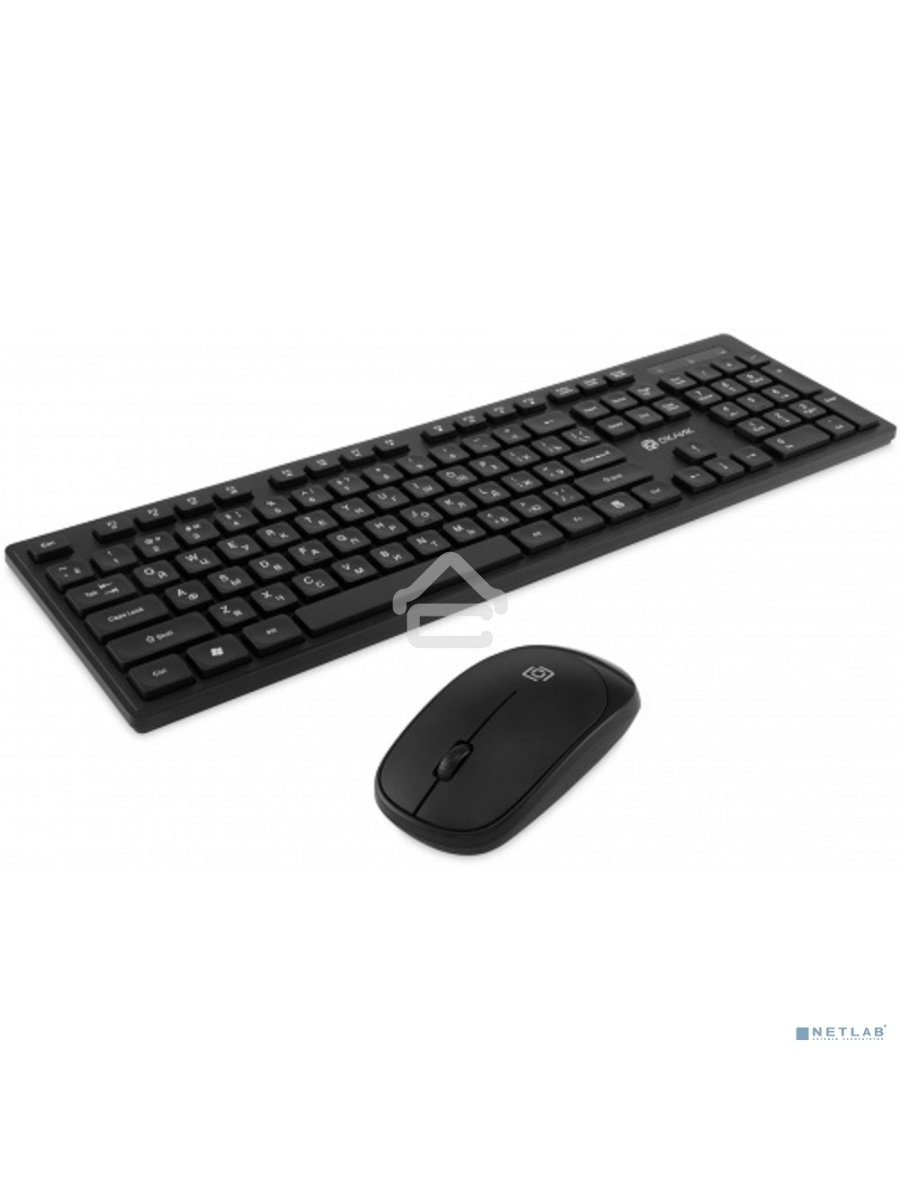 Клавиатура + мышь Оклик S255W клав:черный мышь:черный USB беспроводная Multimedia (1909361)