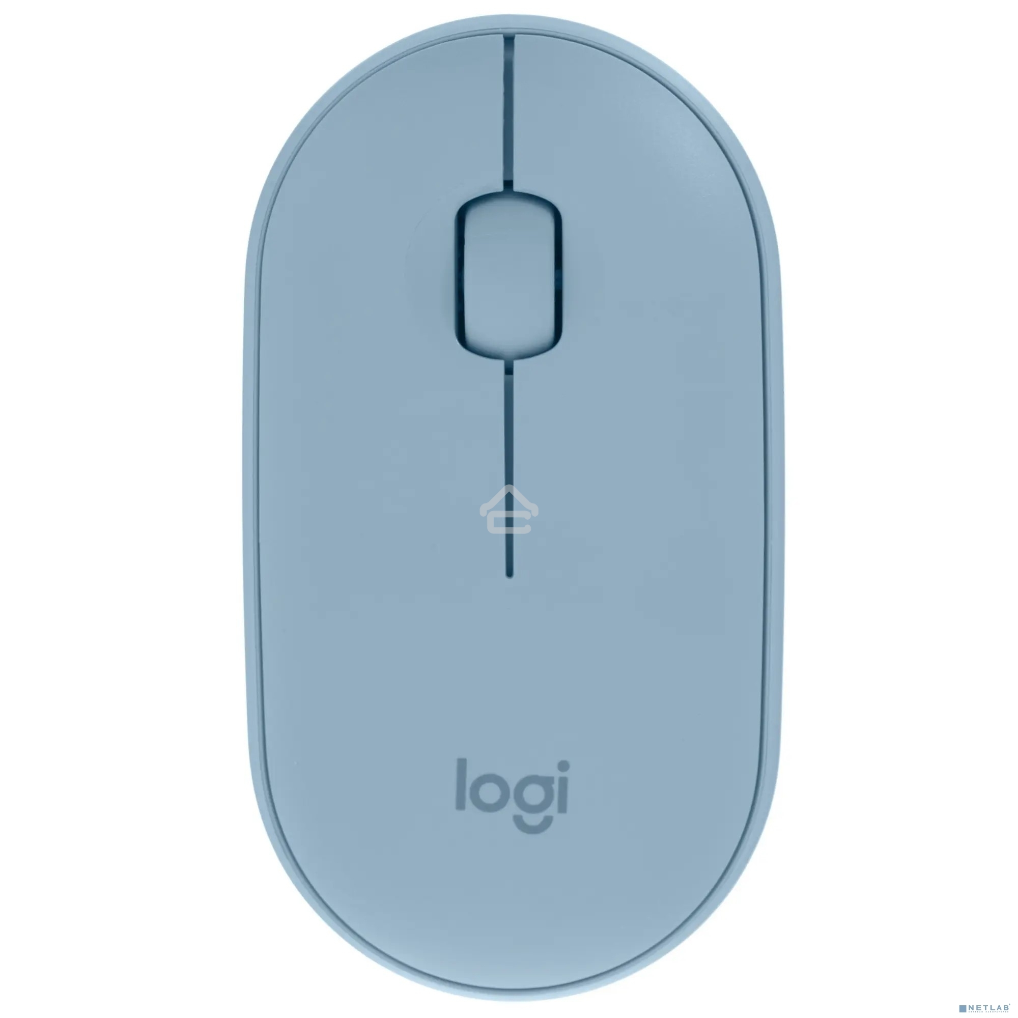 Мышь беспроводная Logitech Pebble M350 синий, 1000 dpi, радиоканал, Bluetooth, USB, кнопки - 3