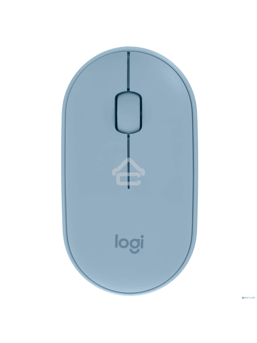 Мышь беспроводная Logitech Pebble M350 синий, 1000 dpi, радиоканал, Bluetooth, USB, кнопки - 3