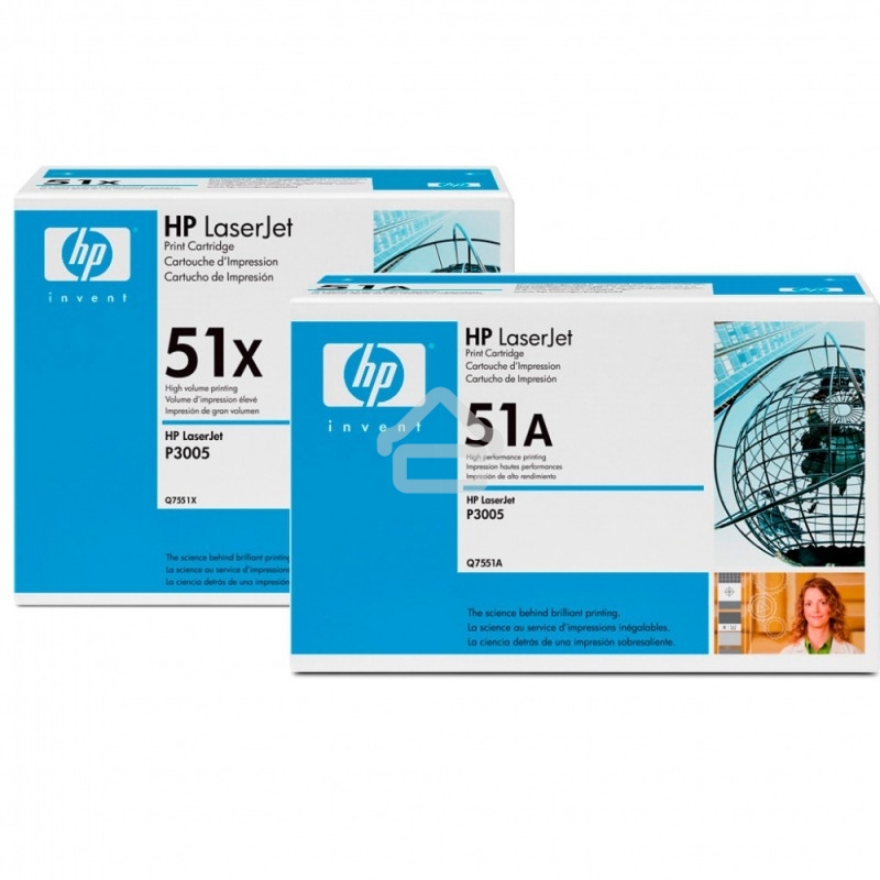 Картридж лазерный HP Q7551XD черный двойная упаковка для LaserJet P3005/M3027mfp/M3035mfp 2 x 13000 стр.