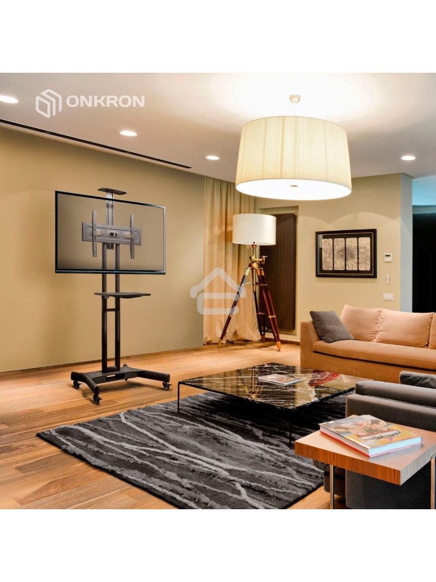 Мобильная стойка ONKRON TS1551 черный