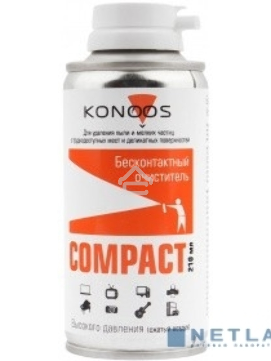 Очиститель - спрей Konoos Сжатый воздух для продувки пыли KAD-210, 210 мл
