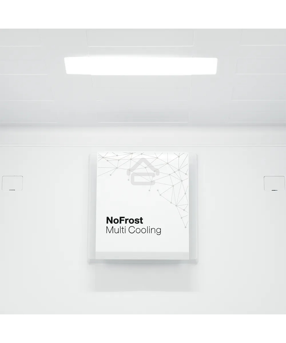 Встраиваемый холодильник Kuppersberg RBN 1763, полезный объем 233 л, сенсорное управление, полезный объем морозильной камеры 63 л, No Frost, LED подсветка, перенавешиваемые двери, суперзаморозка, отсек для овощей, белый