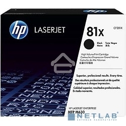 Тонер Картридж HP 81X CF281X черный для HP LJ Pro M630dn/f/h/z (25000стр.)