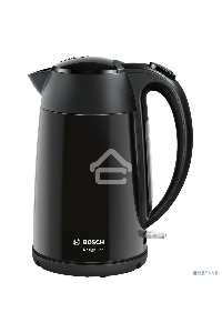 Чайник электрический Bosch TWK3P423 1.7л. 2400Вт черный (корпус: нержавеющая сталь)