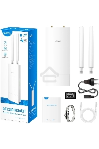 Повторитель беспроводного сигнала Cudy AP1300 Outdoor AC1200 Wi-Fi белый