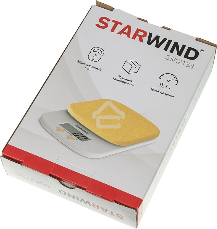 Весы кухонные Starwind SSK2158 макс.вес:2кг оранжевый