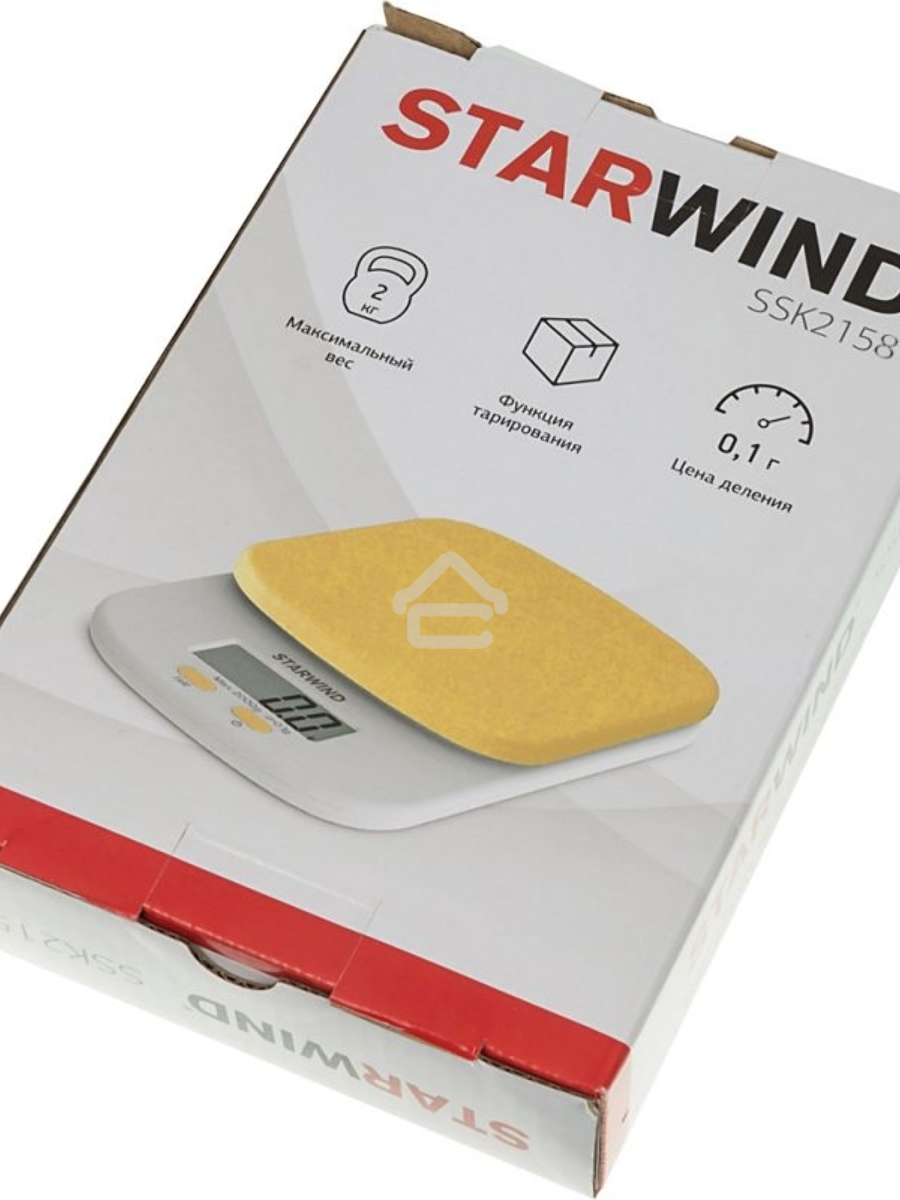 Весы кухонные Starwind SSK2158 макс.вес:2кг оранжевый