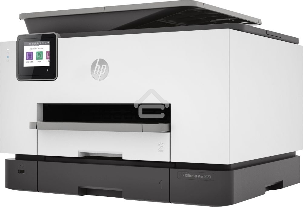 МФУ струйное HP Officejet Pro 9023 AiO (1MR70B), A4, цветной, до 24 стр/мин. (ч/б) до 20 стр/мин. (цвет), скан. до 15 стр/мин. (ч/б) 8 стр/мин. (цвет), 1200x1200dpi, USB, RJ-45, Wi-Fi, Air Print
