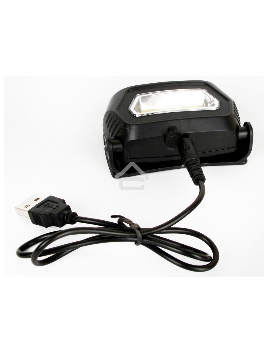 Фонарь налобный Ultraflash LED5359 (аккум 5В черный COB 3 Ватт, 3 реж.,пласт.,бокс)