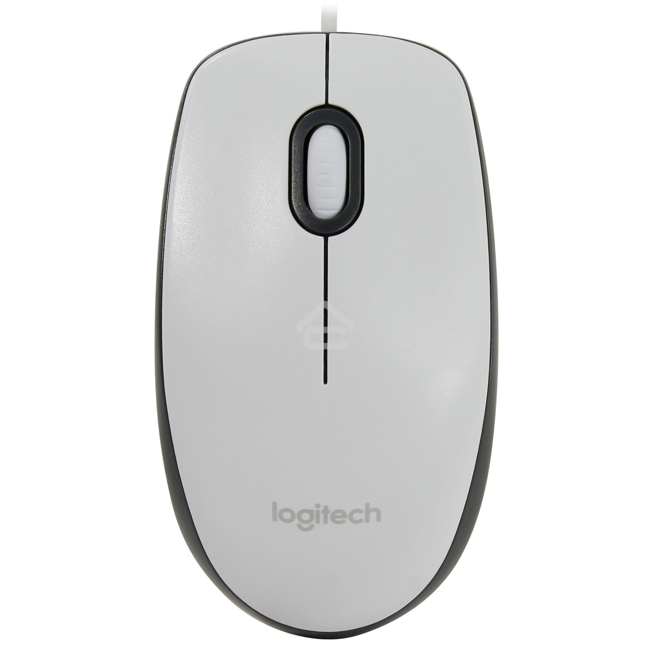 Мышь проводная Logitech M100 белый, 1000 dpi, USB, кнопки - 3