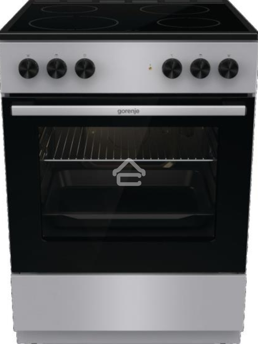 Плита электрическая Gorenje GEC6A11SG серый, конфорок 4 электрических, духовка 65 л, 60 см x 85 см x 60 см