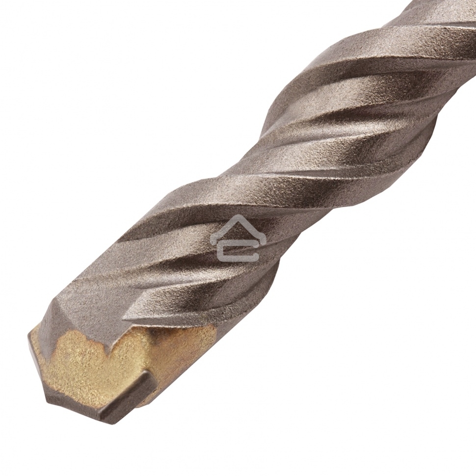 Бур по бетону Denzel двойная спираль, Cobalt W-tip, 12x210 мм, SDS PLUS