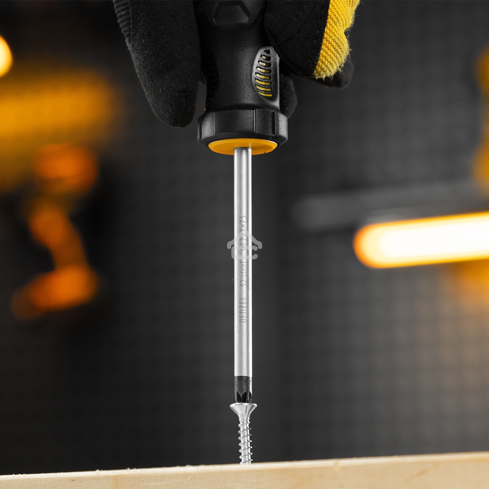 Отвертка Denzel PZ1x75 мм, S2, 3к рукоятка