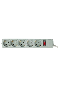 Сетевой фильтр PC Pet AP01006-1.8-GR 1.8м (5 розеток) серый