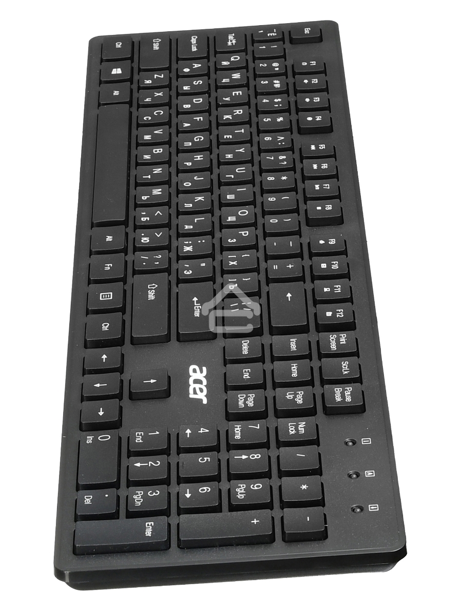Клавиатура Acer OKW020 проводная, USB, черный