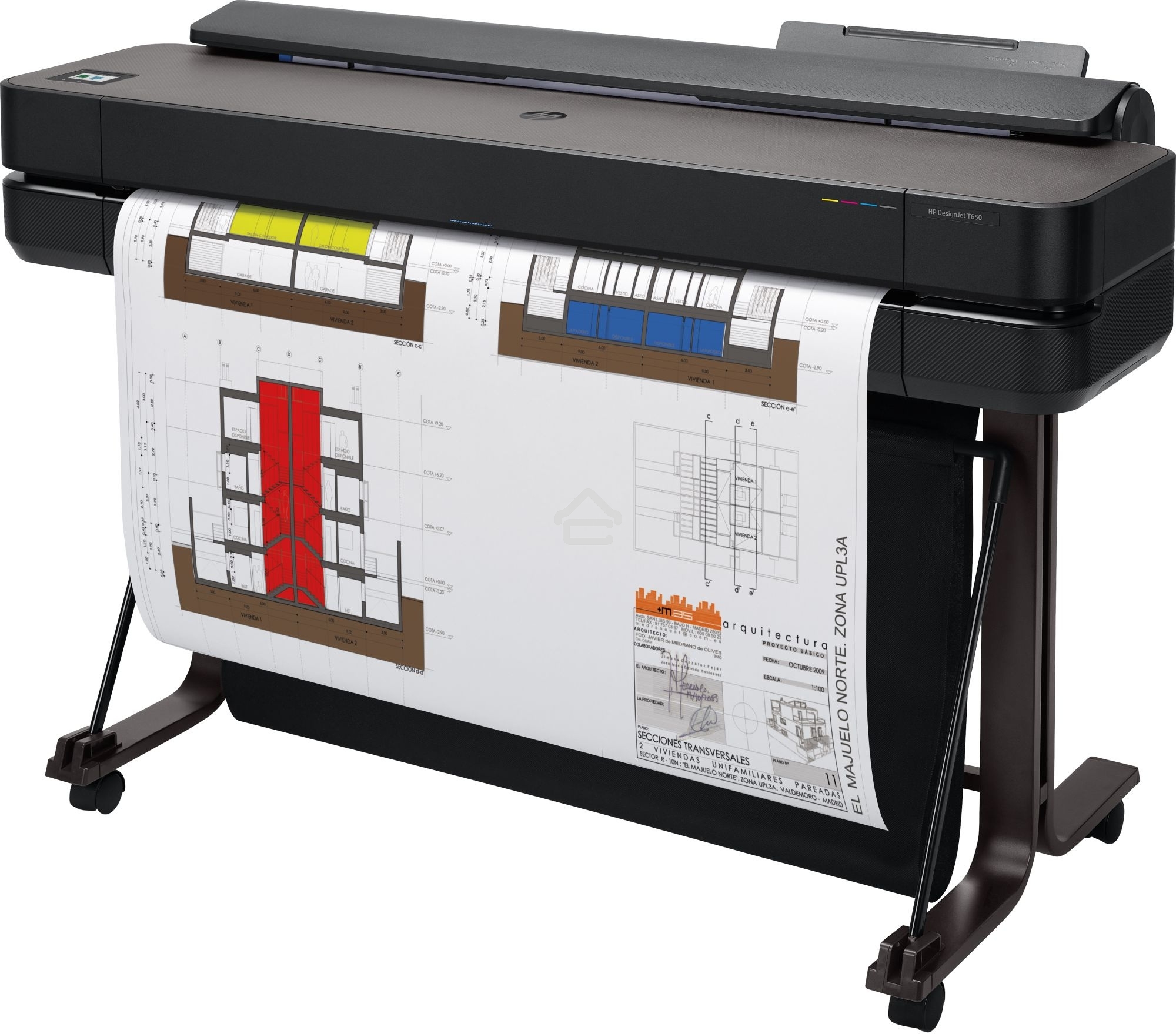 Плоттер струйный HP Designjet T650 (5HB10A), A0, 36