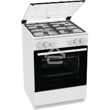 Плита комбинированная Gorenje GK6A20WF белый, конфорок 4 газовых, духовка 65 л, 60 см x 85 см x 60 см