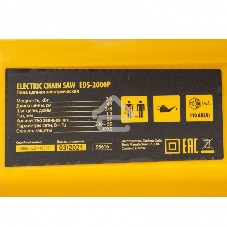 Пила цепная электрическая Denzel EDS-2000P, 2кВт, поперечная, шина 40 см, шаг 3/8, паз 1,3мм, 57зв