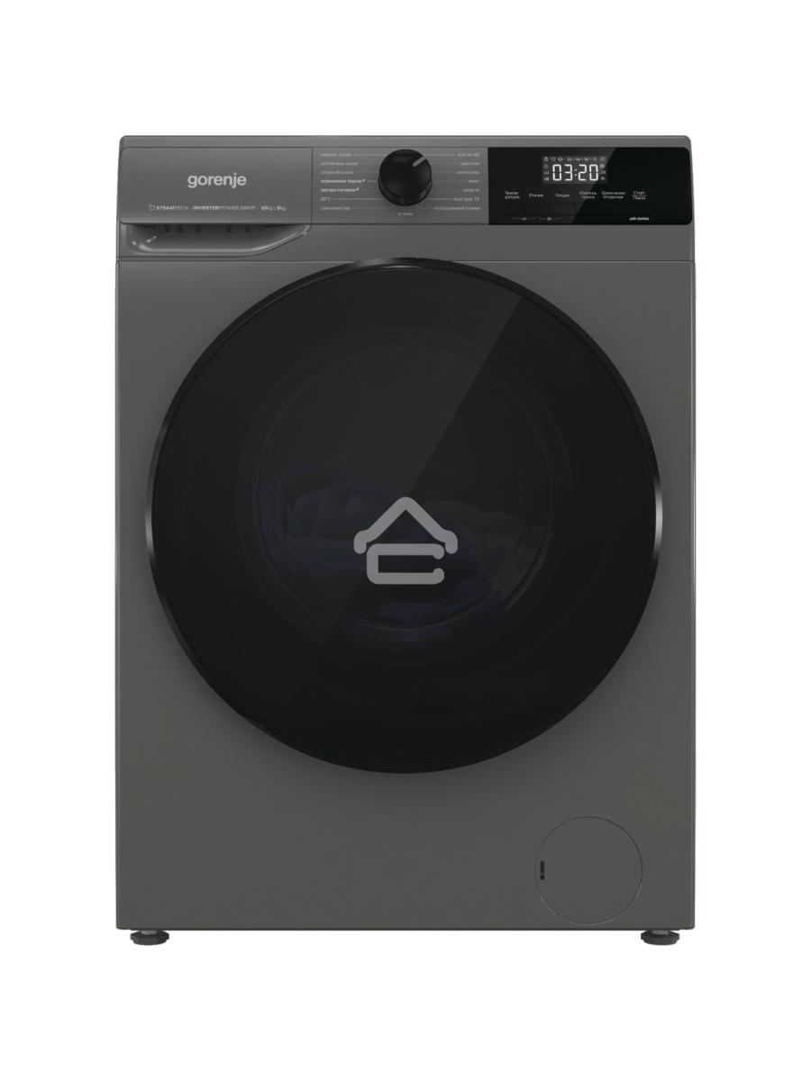 Стирально-сушильная машина Gorenje W2D2A164ADSS/C Титан, загр. фронтальная макс.: 10 кг 1400об/мин класс: А