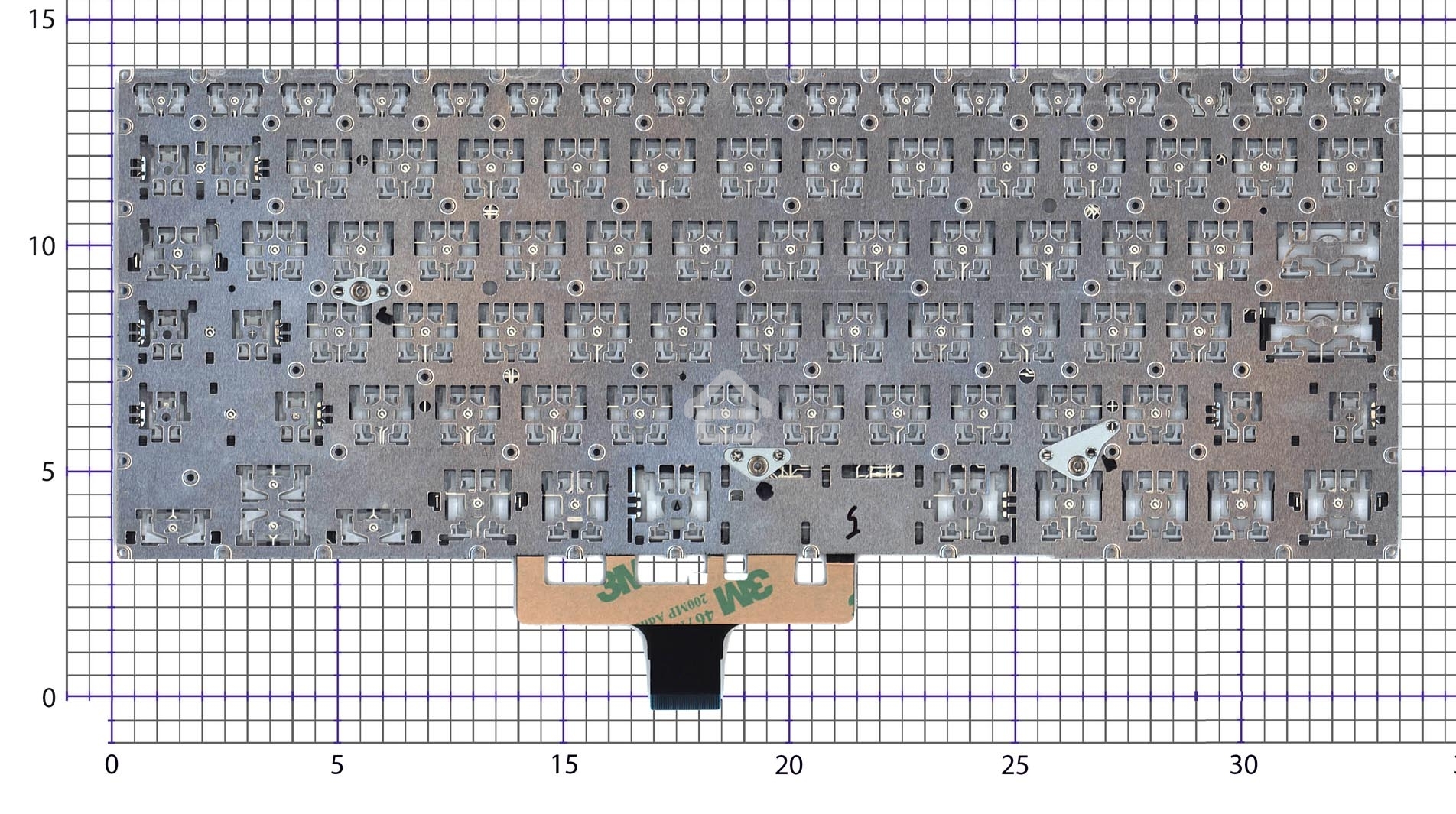 Клавиатура для ноутбука Asus ZenBook Flip 14 UX461FA черная с подсветкой