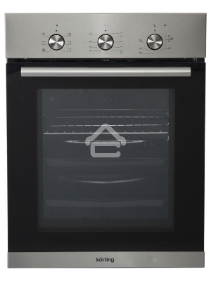 Встраиваемая электрическая духовка Korting OKB 4630 CMX / 59.6 х 45 x 55 см, 6 режимов нагрева, механическое управление, утапливаемые переключатели, таймер, нержавеющая сталь