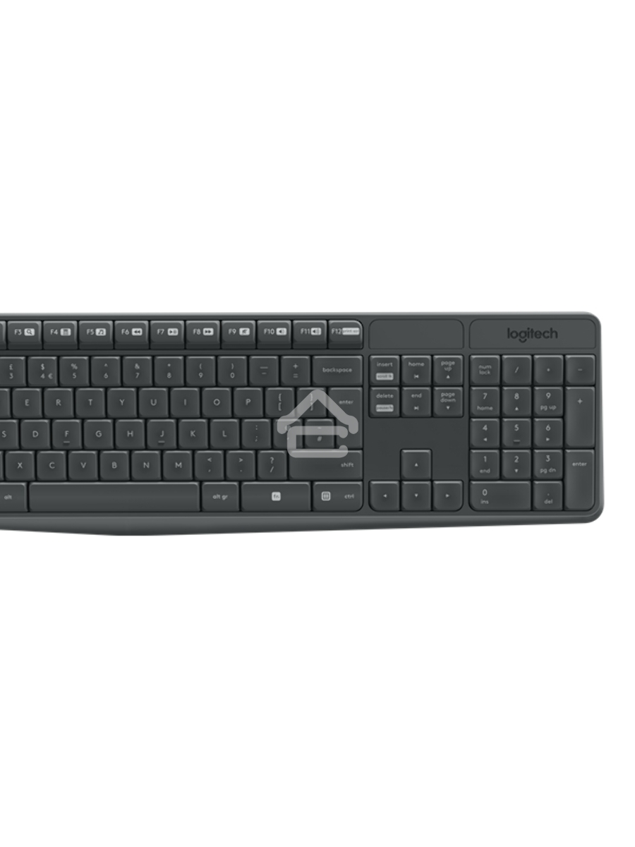 Клавиатура + мышь Logitech MK235 клав:черный мышь:черный USB беспроводная