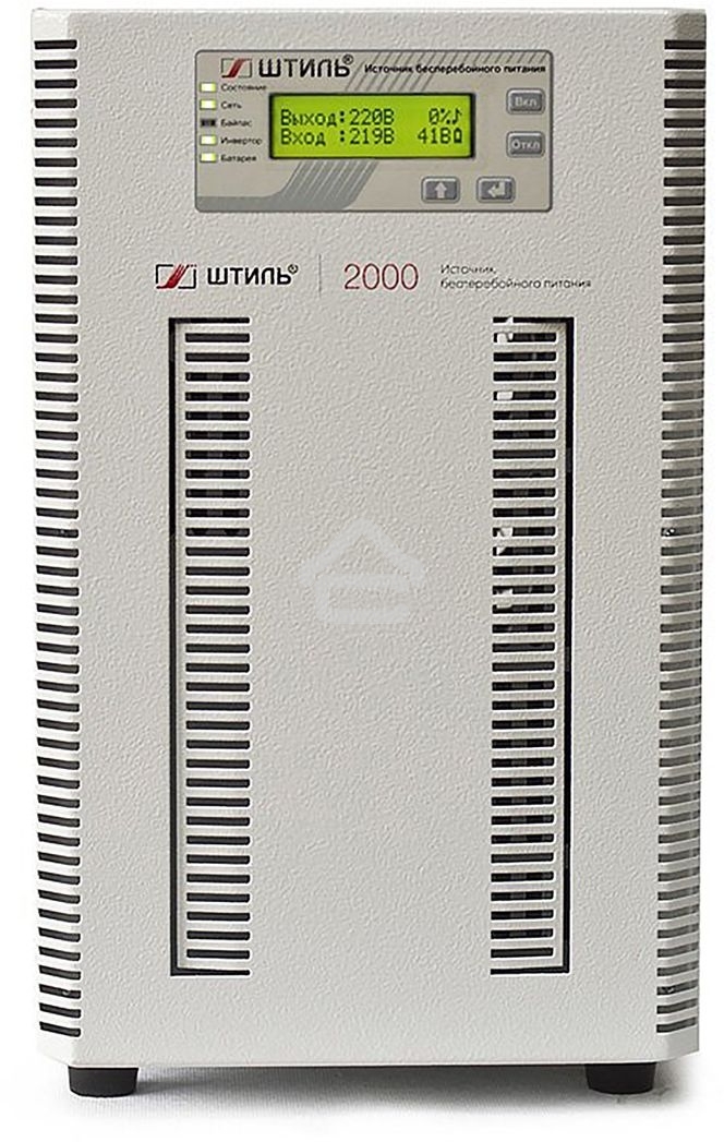 Источник бесперебойного питания Штиль ST1102SL 2кВА, On-line, напольное исполнение, со встроенными АБ