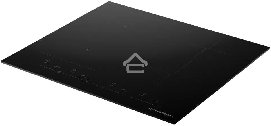 Варочная поверхность Kuppersberg ICI 616 60 см, индукция, High-Tech, inverter, прямой край, 9 уровней мощности, бустер, Stop and Go, Bridge zone, автоматическое отключение, таймер, индикатор остаточного тепла, сенсорное/слайдерное управление, черный