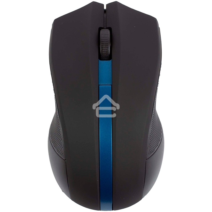 Мышь беспроводная HIPER HOMW-074 черный/синий, 1000 dpi, радиоканал, USB, кнопки - 3