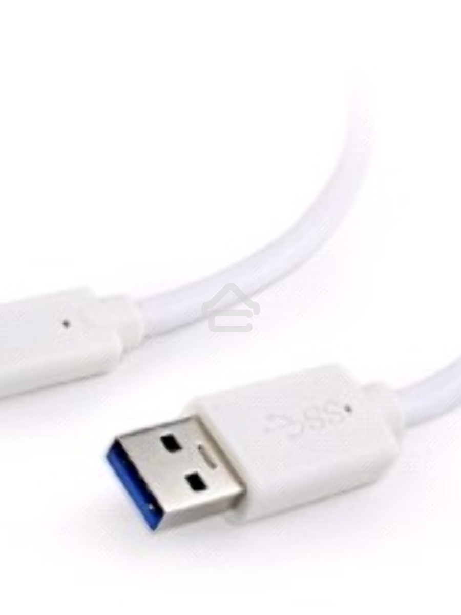 Кабель USB Cablexpert CCP-USB3-AMCM-1M-W, USB3.0 AM/USB Type-C, 1м, белый, пакет