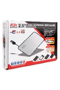 Внешний корпус для HDD AgeStar SUB2A8 SATA пластик/сталь черный 2.5
