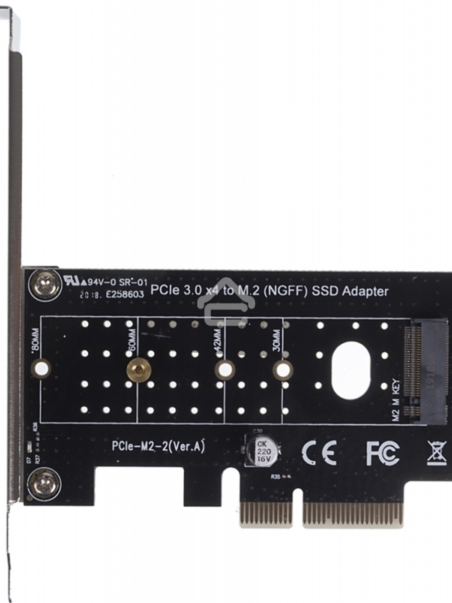 Адаптер PCI-E M.2 NGFF for SSD V2 + Heatsink Ret