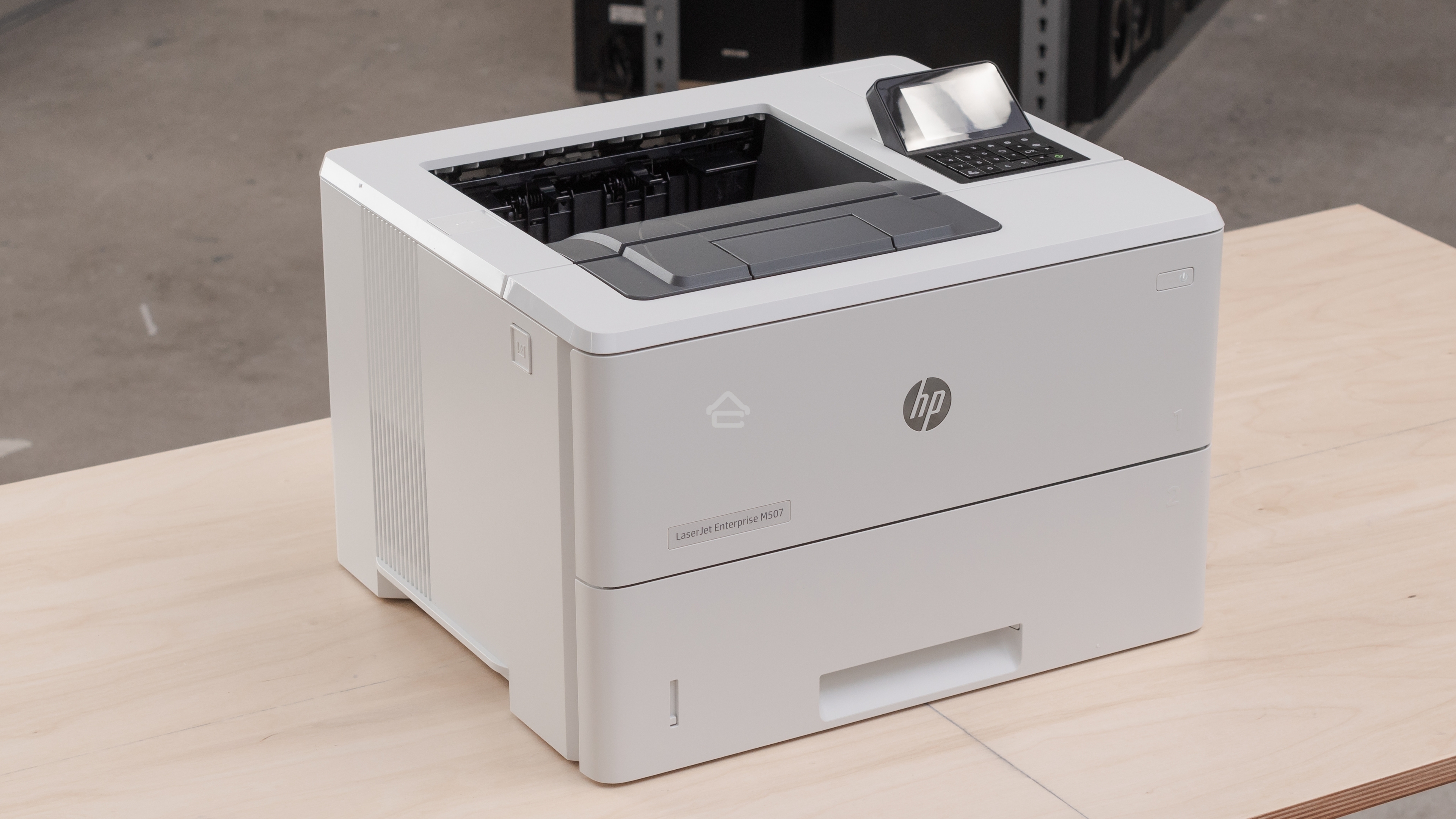 Принтер лазерный HP LaserJet Enterprise M507dn (1PV87A), A4, ч/б, печ. до 43 стр/мин, 1200 x 1200 dpi, USB, RJ-45, Air Print, Mopria
